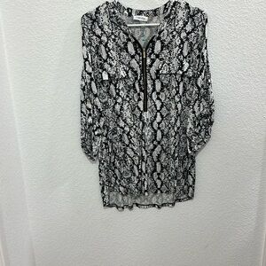 Calvin Klein Monochrome Snake Print Top